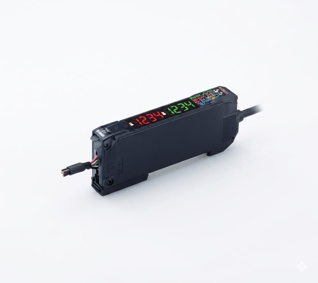 Bộ khuếch đại kỹ thuật số Omron E2C-EDA41 2M PNP giắc cắm
