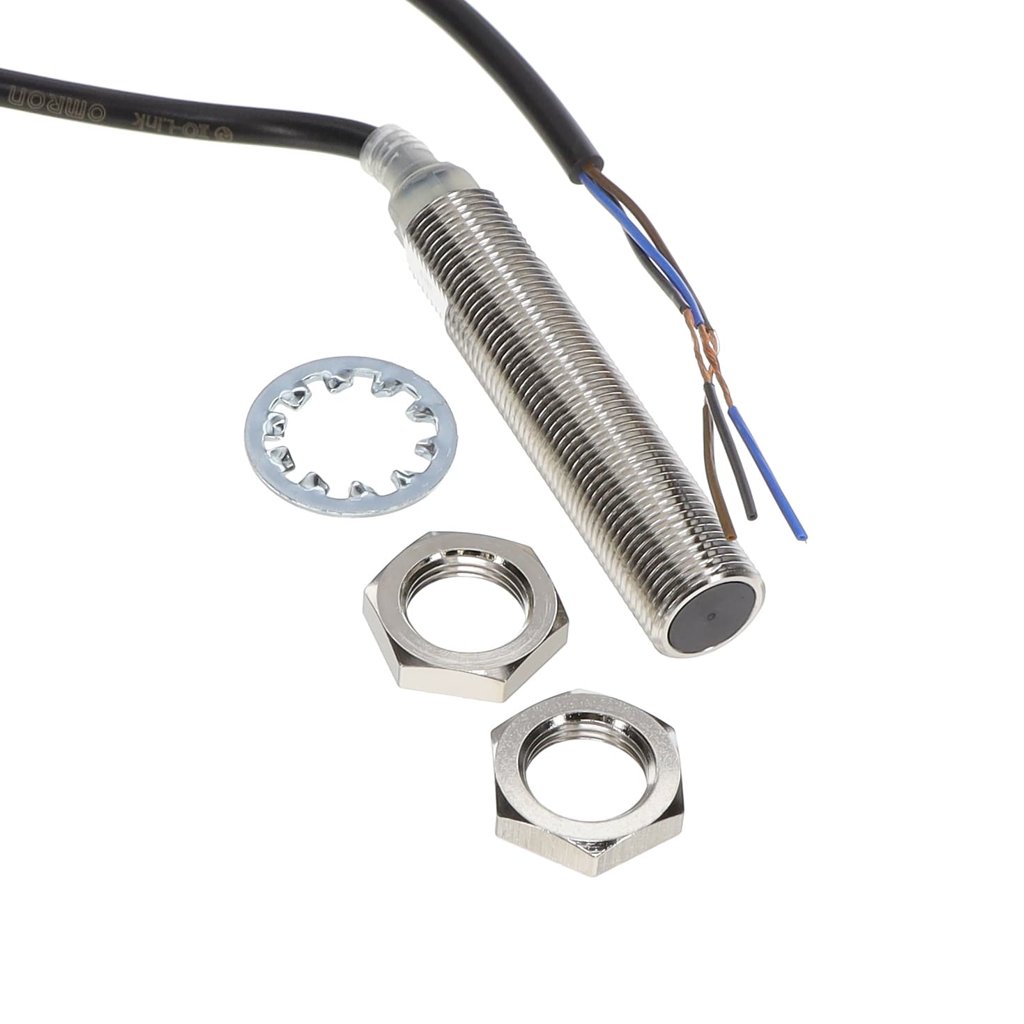 Cảm biến tiệm cận Omron E2E-X3D2L 2M M12 Thân dài 3mm DC 2 dây NC